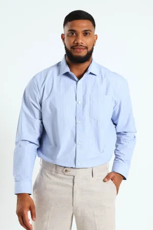 Melange Stripe Shirt - Light Blue