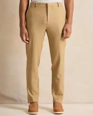 Men Beige Formal Trousers