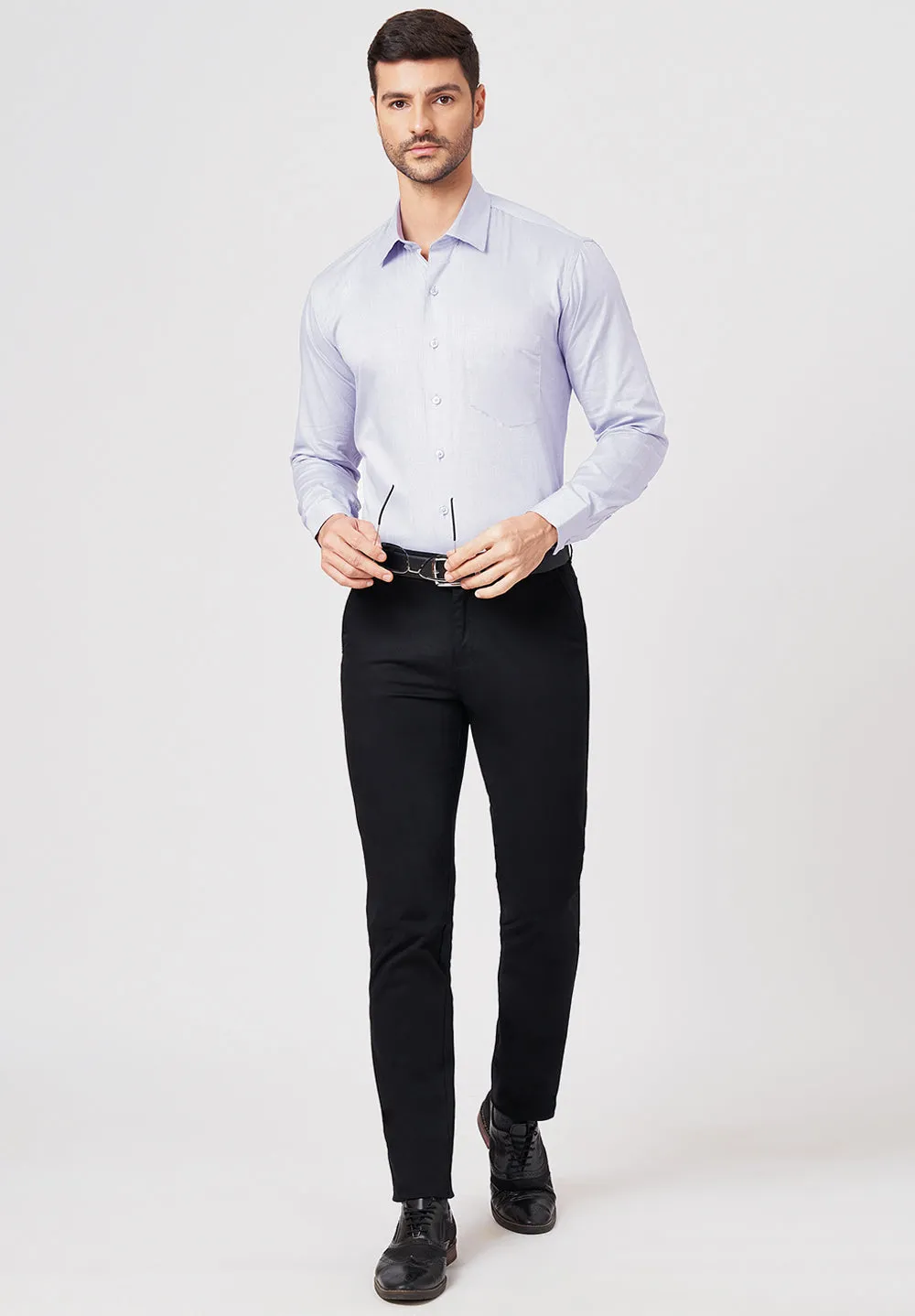 Men Blue Regular Fit Formal Shirt