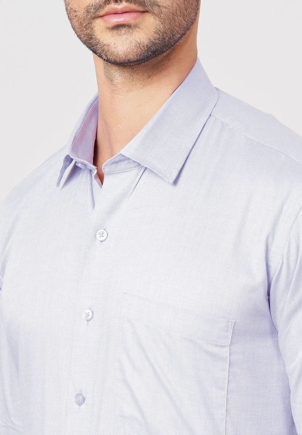 Men Blue Regular Fit Formal Shirt