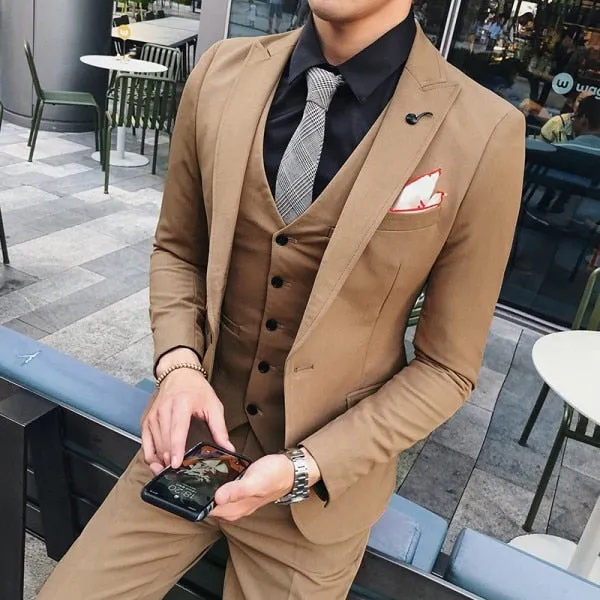 Men's 3pc Suit Up To 2XL