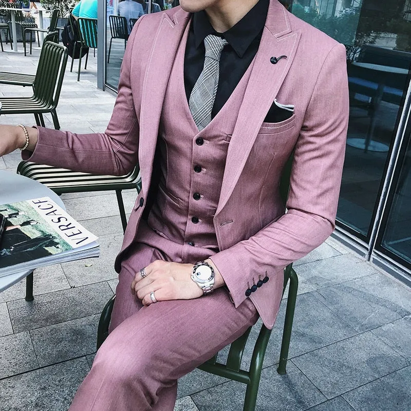 Men's 3pc Suit Up To 2XL