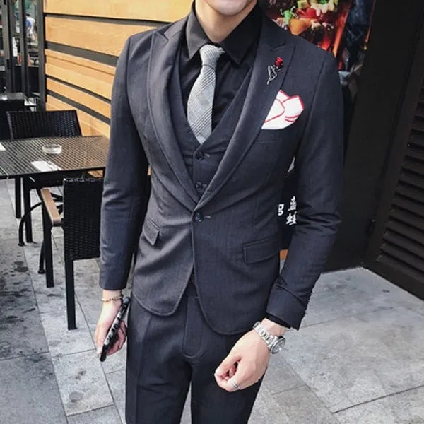 Men's 3pc Suit Up To 2XL