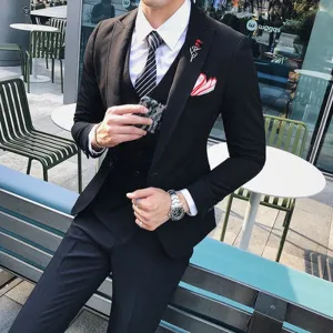 Men's 3pc Suit Up To 2XL