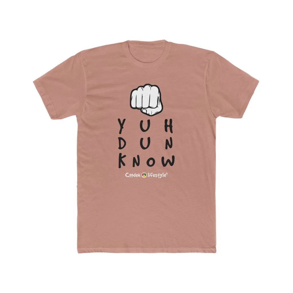 Men's Cotton Crew Tee (YuhDunKnow-BLU)