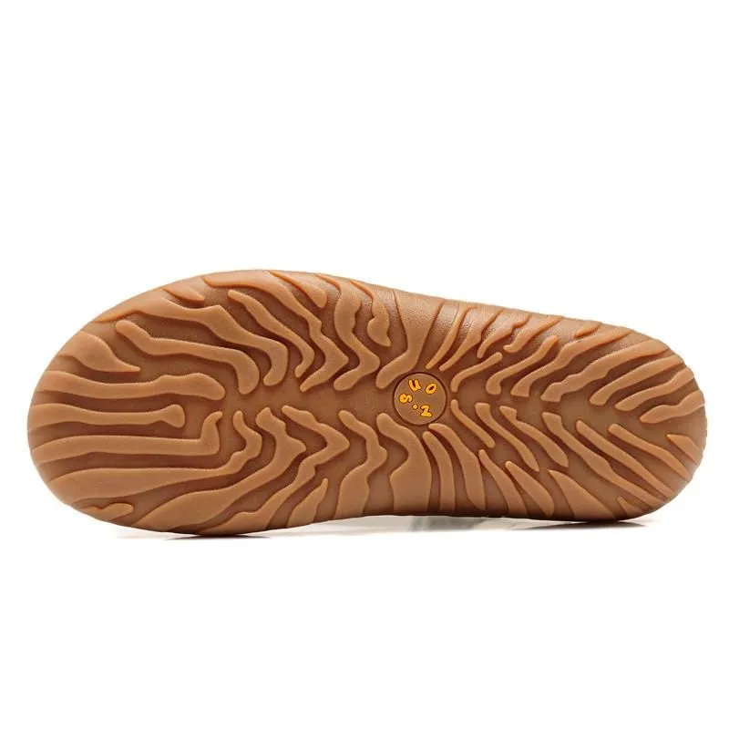 Men's Genuine Leather Flip Flops Up To Size 13