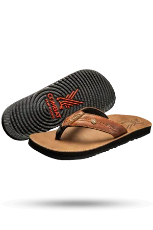 Men's Leather Flip Flops - AK