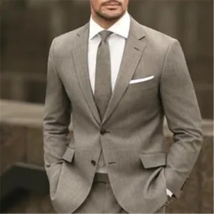 Men's Light Brown 2PC Suit Up To 6XL