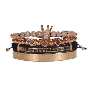 Men’s Macrame Charm Bracelet Set