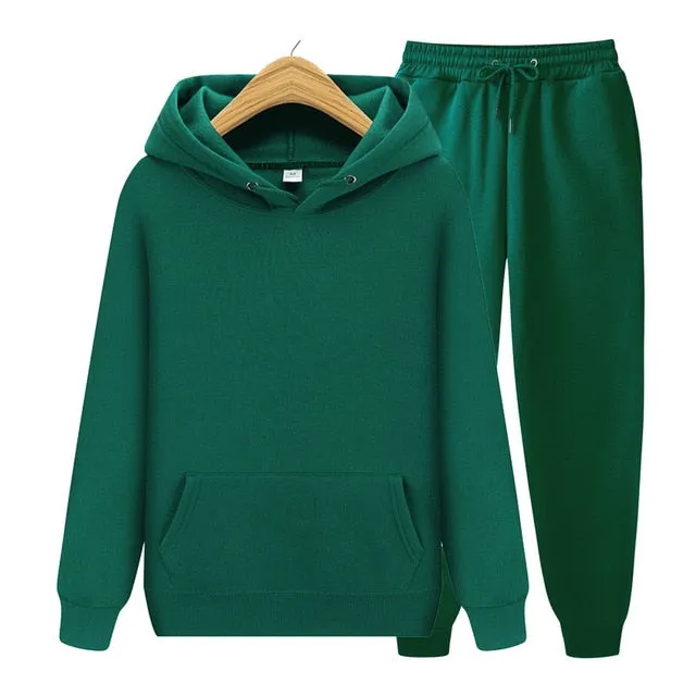 Men's Sets Hoodies Pants Autumn Winter Hooded Sweatshirt Sweatpants