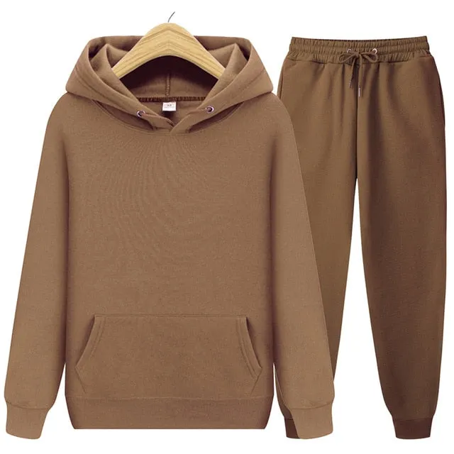 Men's Sets Hoodies Pants Autumn Winter Hooded Sweatshirt Sweatpants