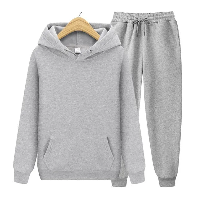 Men's Sets Hoodies Pants Autumn Winter Hooded Sweatshirt Sweatpants