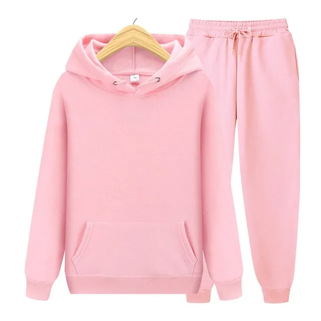 Men's Sets Hoodies Pants Autumn Winter Hooded Sweatshirt Sweatpants