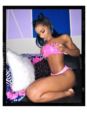 Mesh Bandeau High Cut Bikini