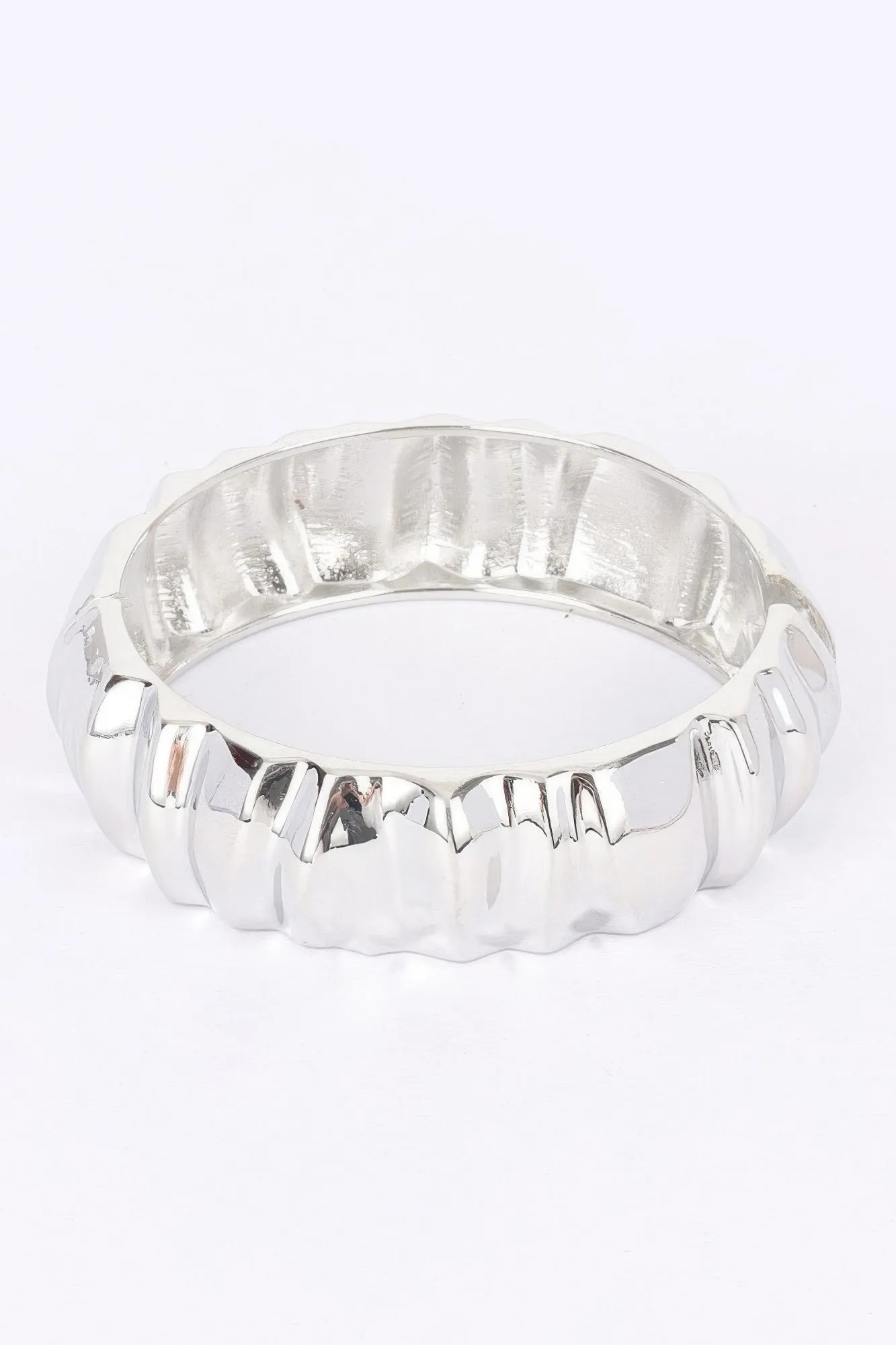Metal Spring Hinge Cuff Bracelet