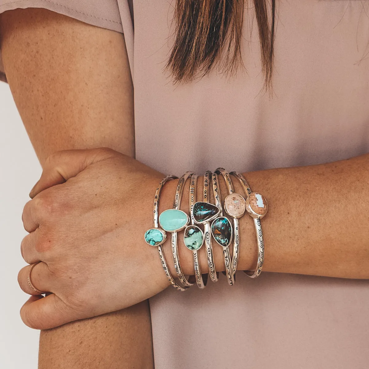 Mexican Opal Cuff #2