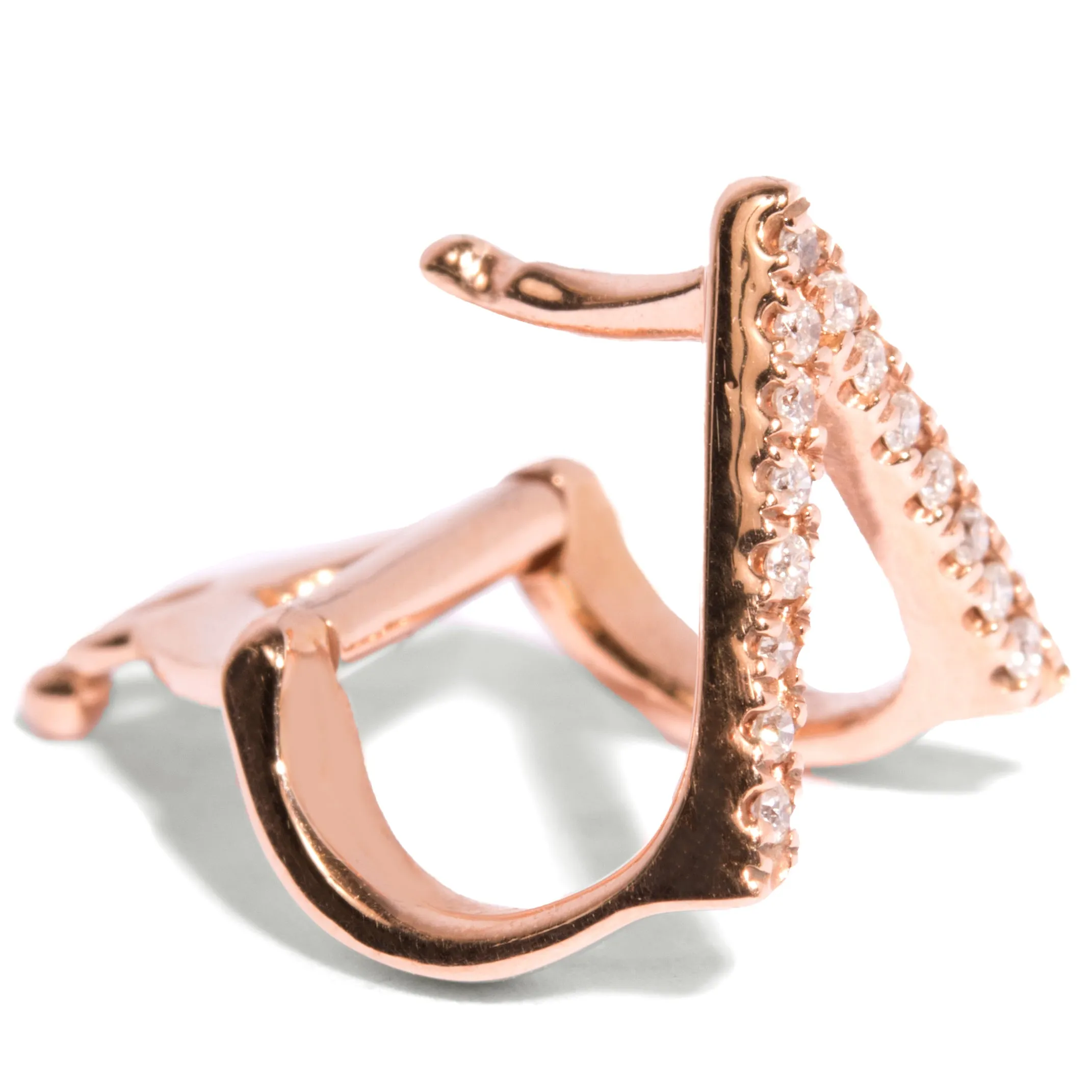 Micro-Pave Triangle Ear Cuff Single Earring