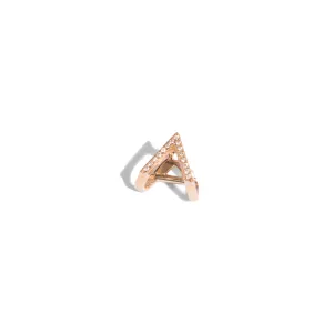 Micro-Pave Triangle Ear Cuff Single Earring