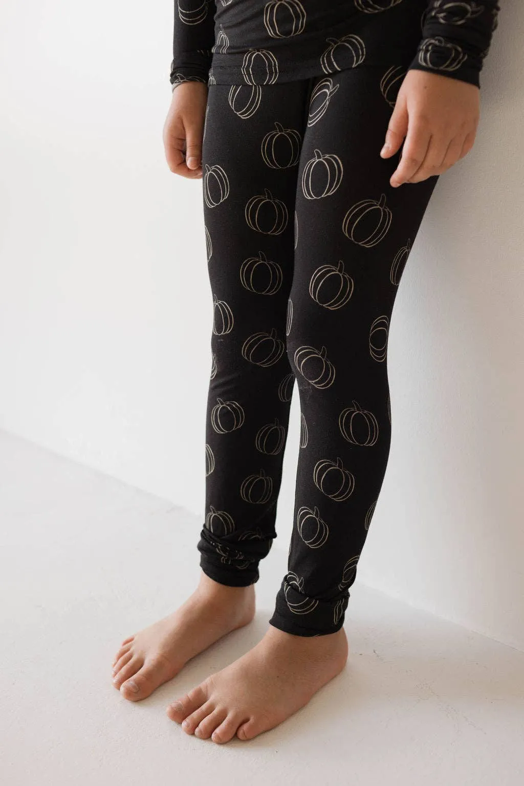 Midnight Pumpkin Bamboo Two Piece Pajamas