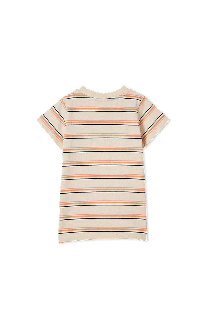 Milky | Natural Stripe T-Shirt | Sizes 8-12
