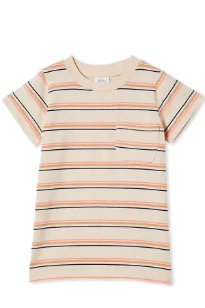 Milky | Natural Stripe T-Shirt | Sizes 8-12