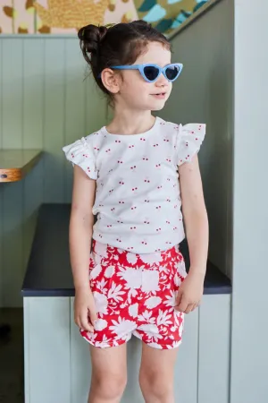 Milky | Raspberry Shorts | Size 8-12