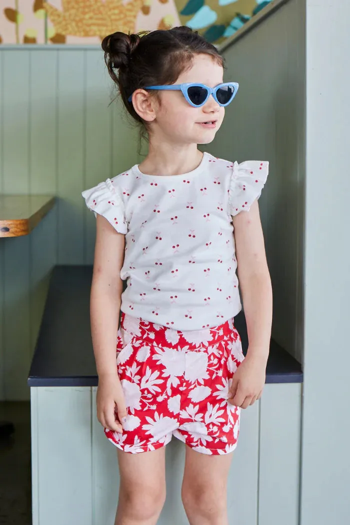 Milky | Raspberry Shorts | Size 8-12