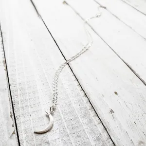 Mini Moon Pendant Necklace