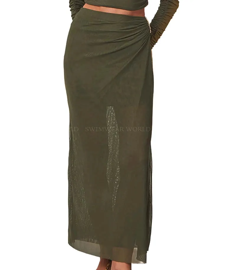 Mira-Amira Detail Long Skirt ::RET
