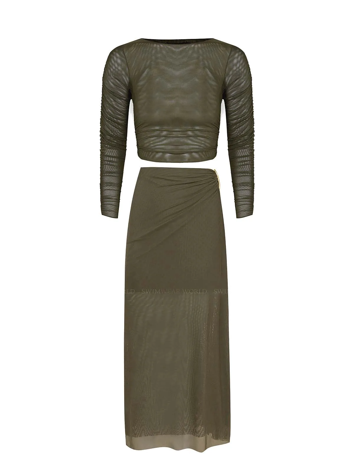 Mira-Amira Detail Long Skirt ::RET