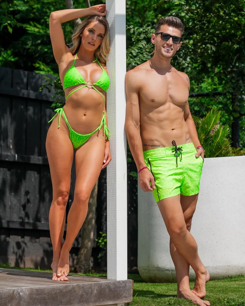 Mirage Bikini Top - Lime