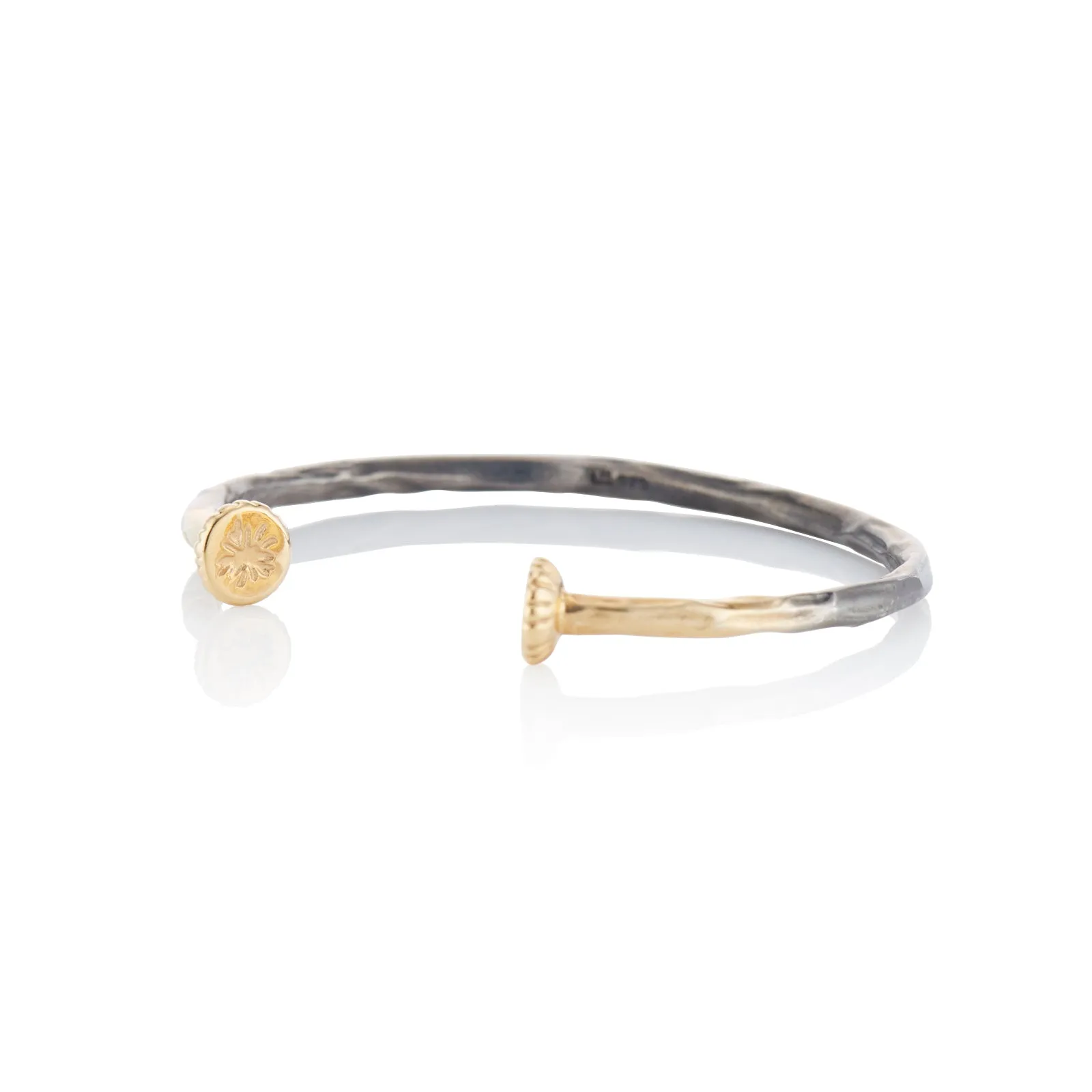 Mixed Metal Nailhead Cuff