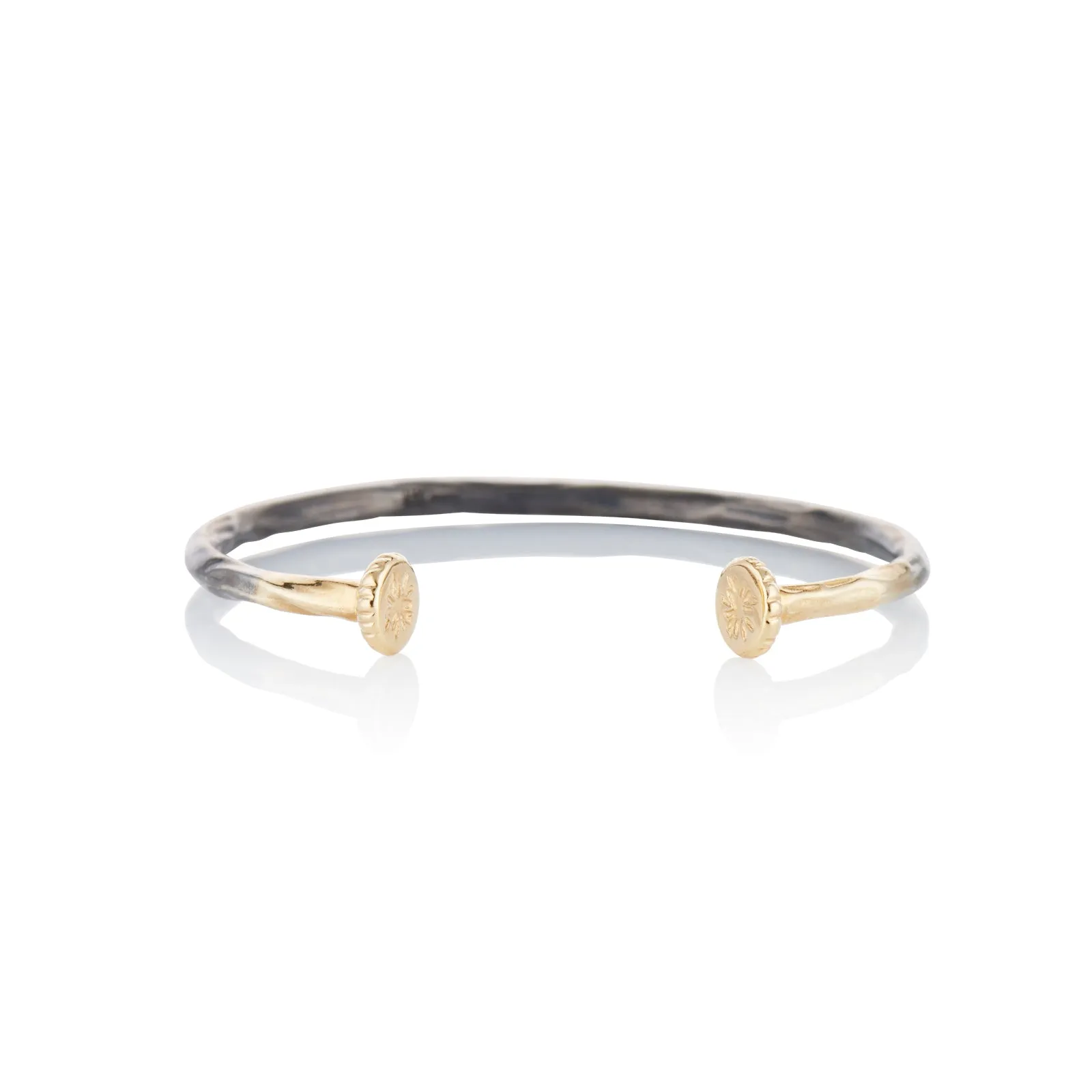 Mixed Metal Nailhead Cuff