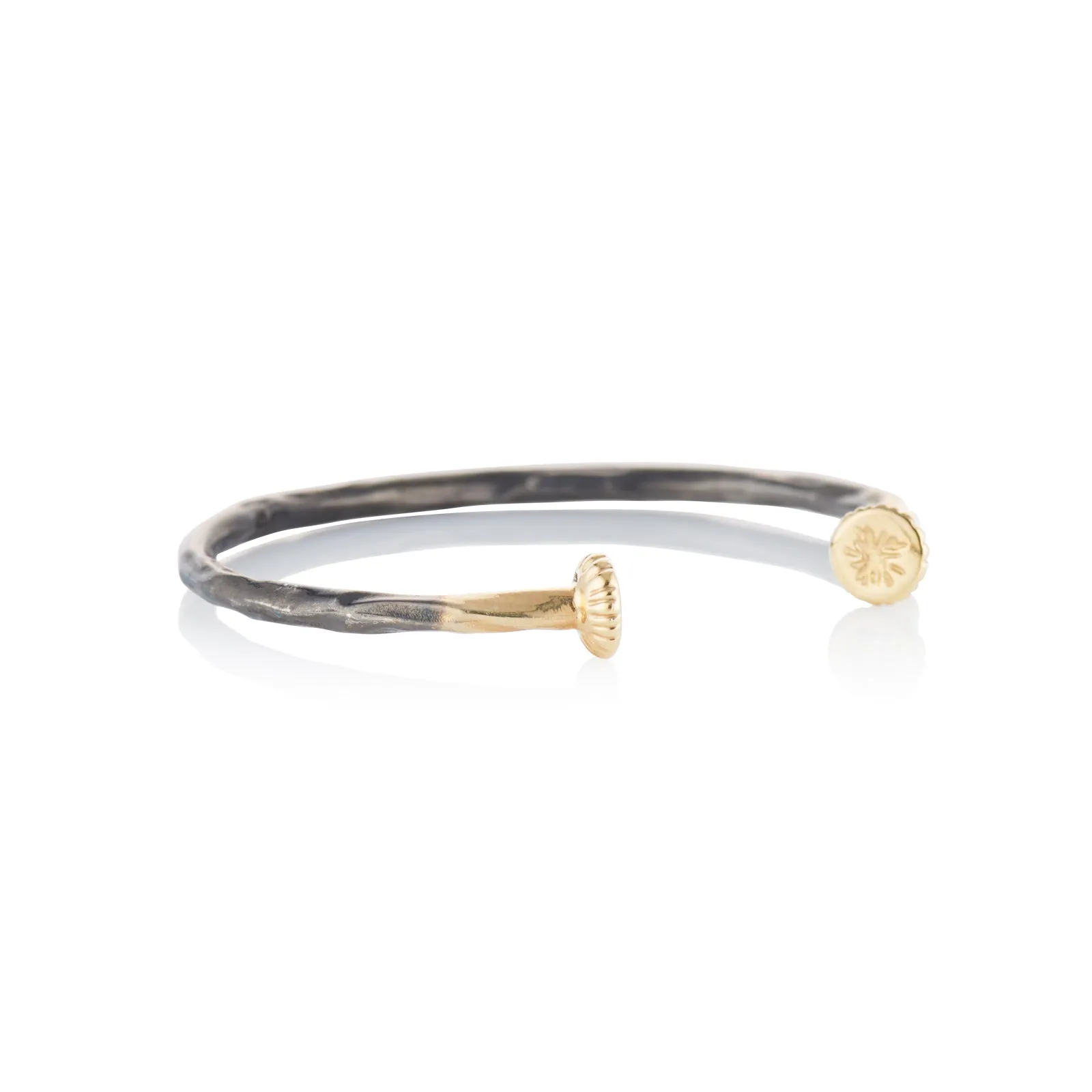 Mixed Metal Nailhead Cuff