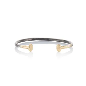 Mixed Metal Nailhead Cuff