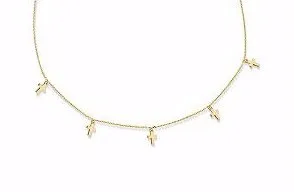 Multi Cross Drop Necklace