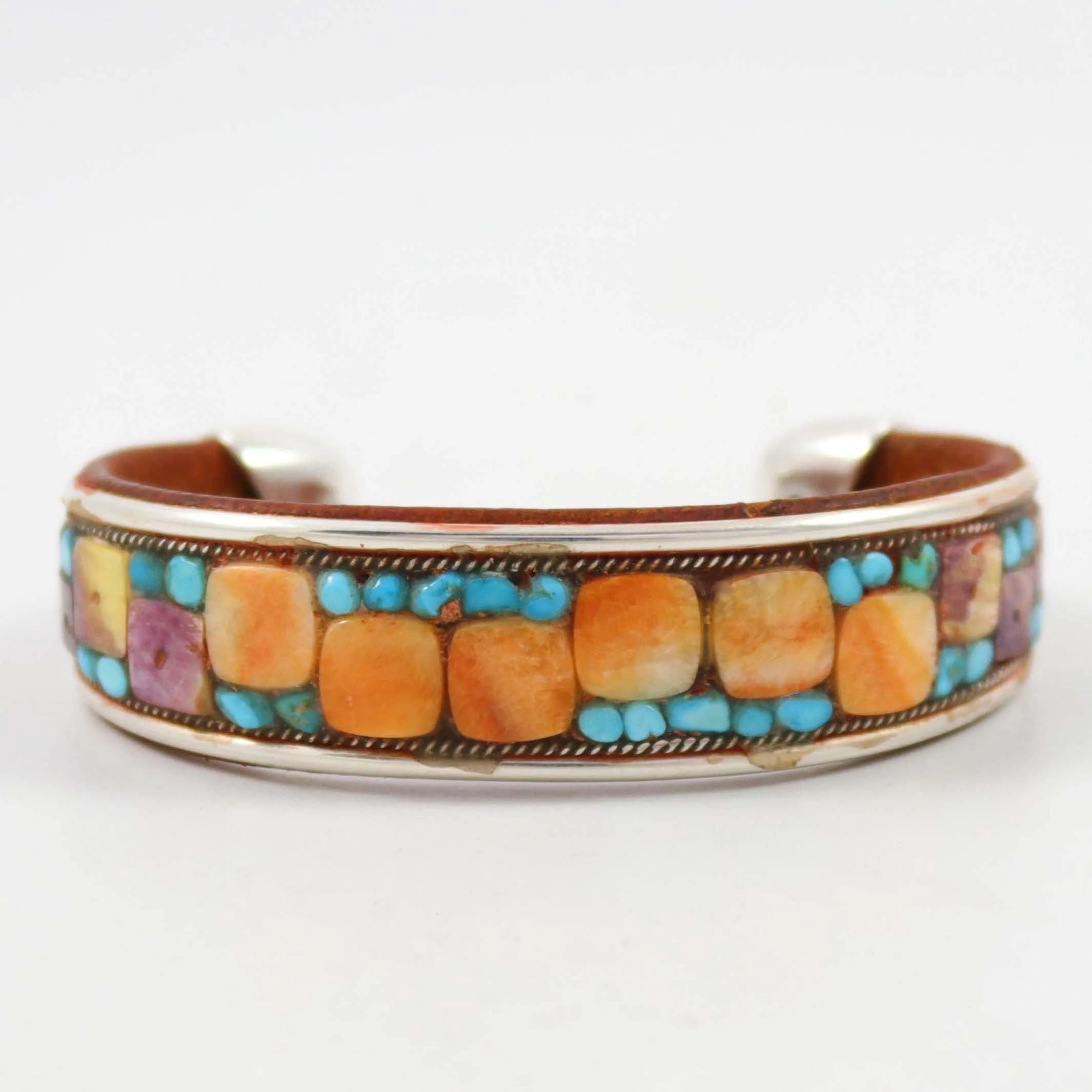 Multi-Stone Inlay Cuff