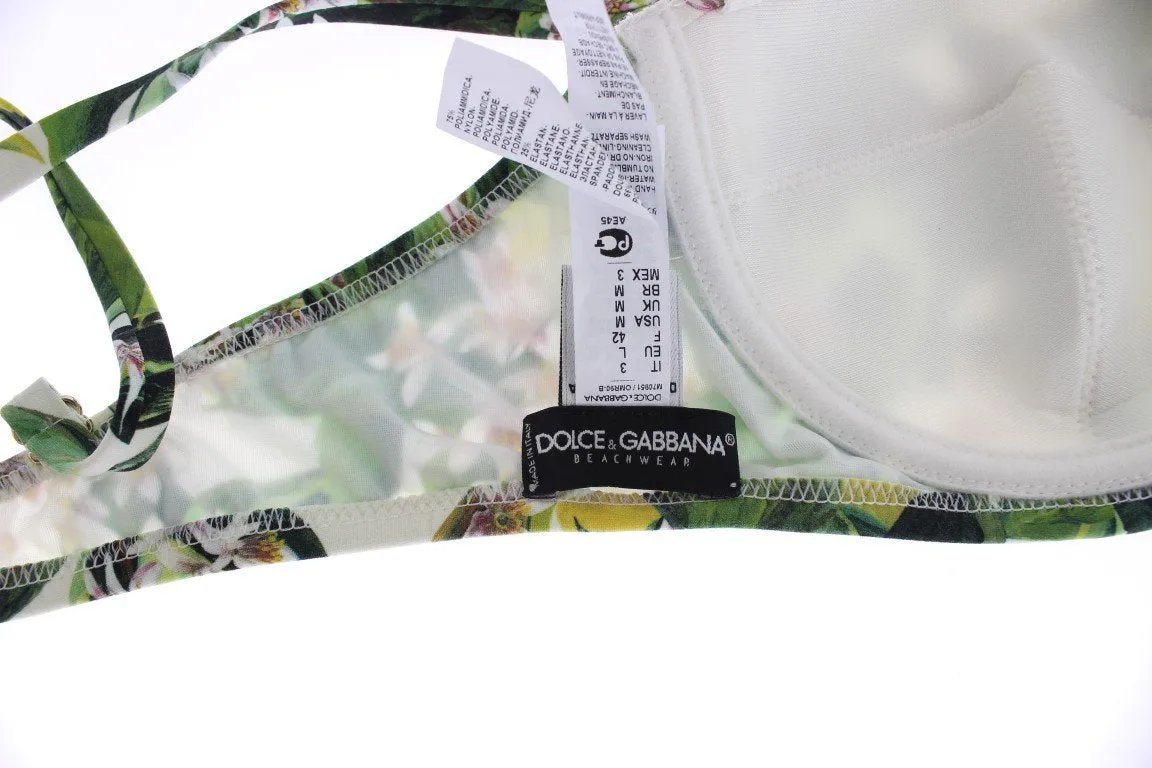 Multicolor Floral Bikini Top Bra Swim Beachwear