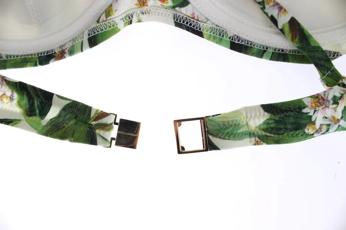 Multicolor Floral Bikini Top Bra Swim Beachwear