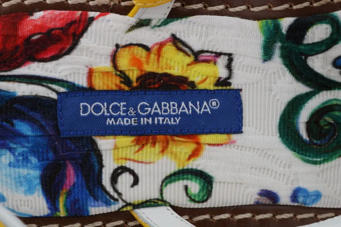 Multicolor Majolica Crystal Flip Flops