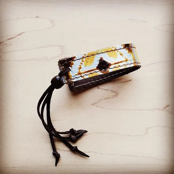 Narrow Reversible Cuff in Yellow