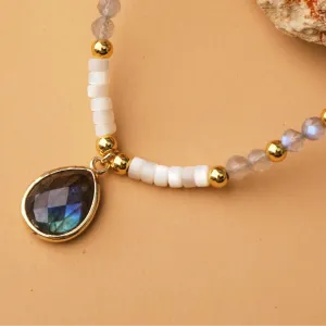 Natural Necklaces Jewels - Dainty chokers mini beads healing crystal natural stone, unisex