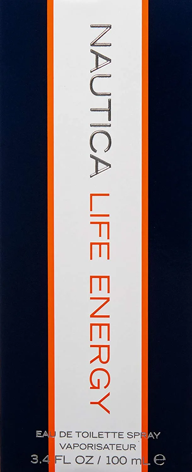 Nautica Life Energy Spray for Men, 3.4 Ounce