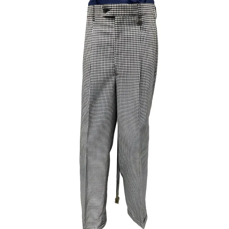 Navada Daks Black and White Trousers