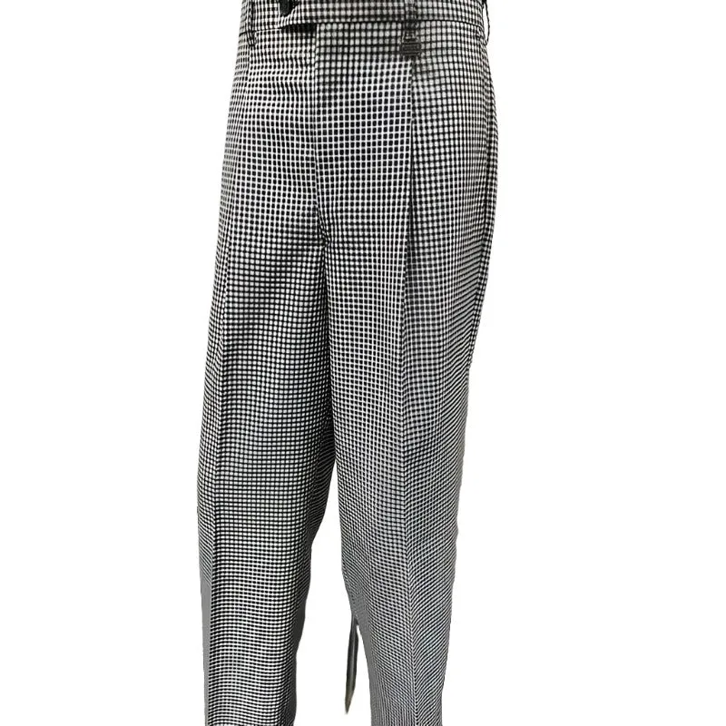Navada Daks Black and White Trousers