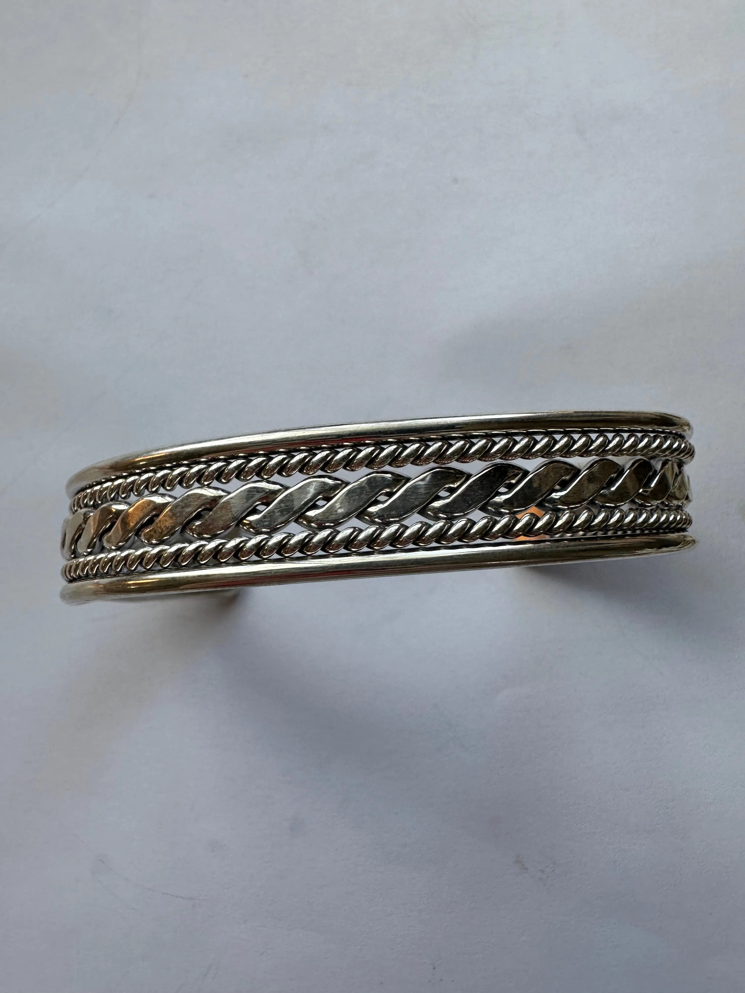Navajo Sterling Silver Adjustable Cuff Bracelet