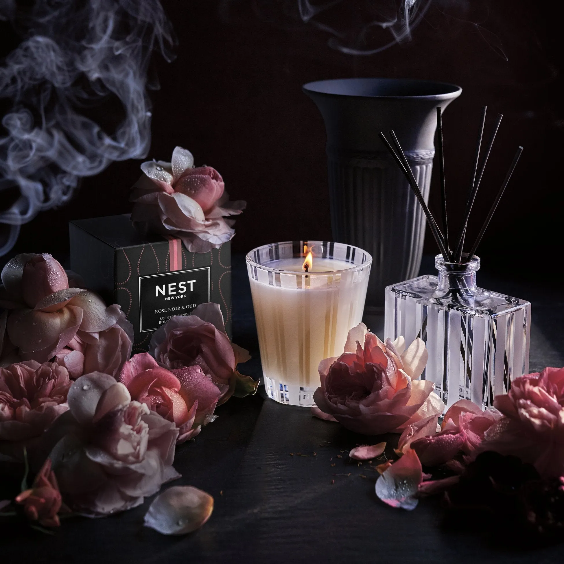 Nest Rose Noir & Oud Reed Diffuser