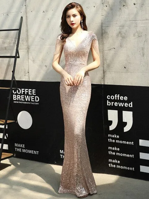 New Evening Dress Looks Thin Temperament