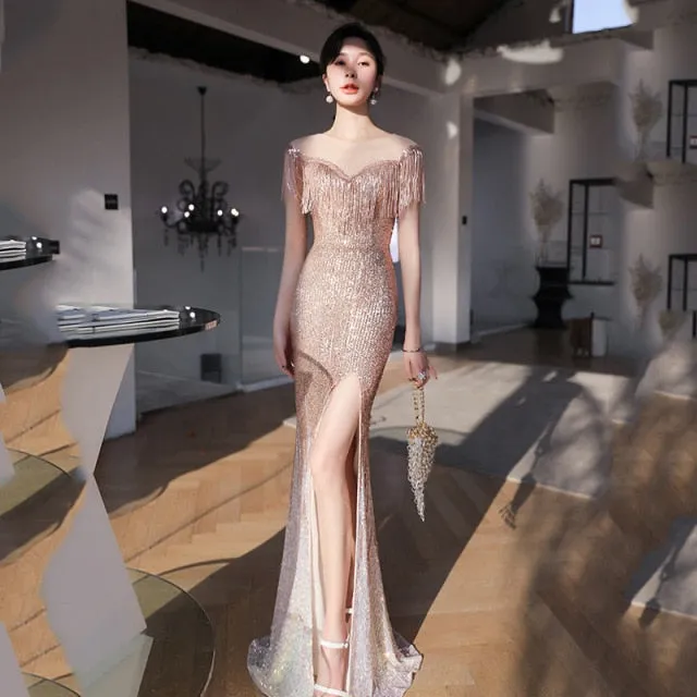 New Evening Dress Looks Thin Temperament