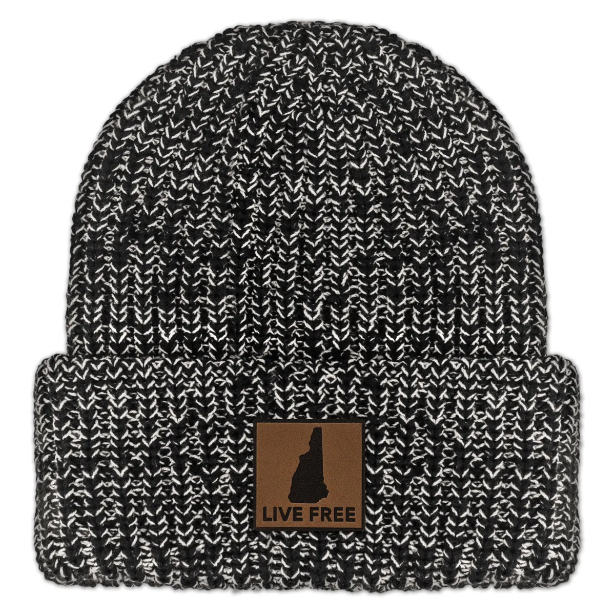 New Hampshire Leather Patch Chunky Knit
